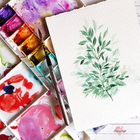 Простые Акварельные скетчи