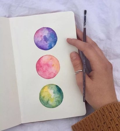Маленькие рисунки акварелью
