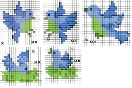 Маленькие вышивки крестиком