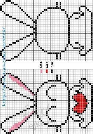 Вышивка котик простая