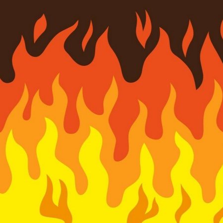 Клетчатый фон черно белый с огнём
