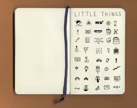 Рисунки маленькие для блокнота