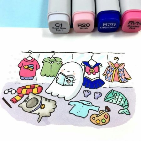 Несложные рисунки фломастерами