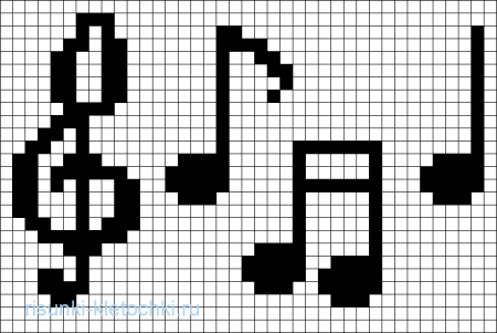 Рисунки по клеткам чб