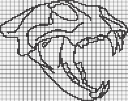 Японский кроссворд тигр 50 50