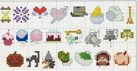 Маленькие вышивки крестиком