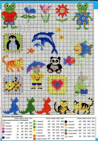 Простые схемы для вышивания