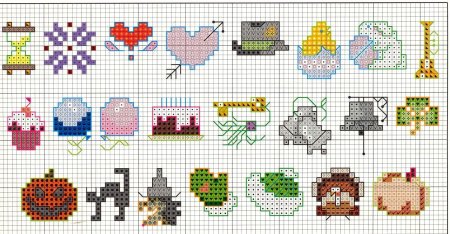 Вышивка крестом маленькие