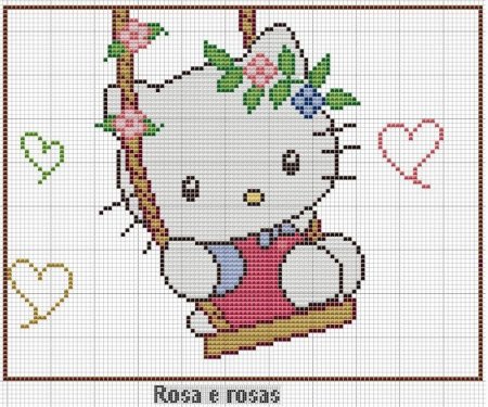 Вышить сердечко крестиком