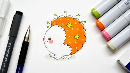 Рисунки для срисовки лёгкие и милые фломастерами