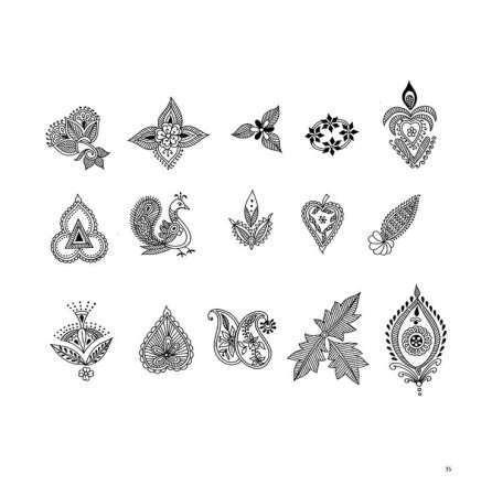 Мехенди эскизы простые