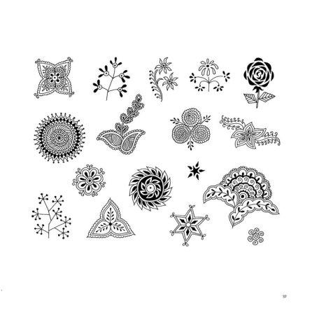 Орнамент хной