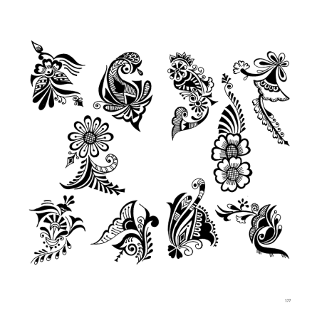 Эскизы хной