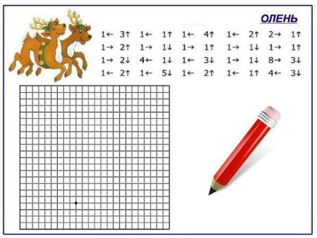 Диктант по стрелочкам для дошкольников 6-7 лет