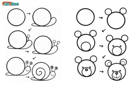 Пошаговое рисование для детей