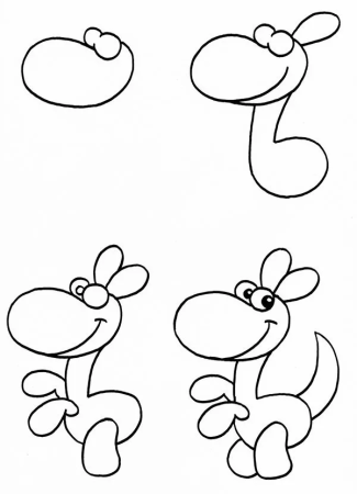 Поэтапное рисование для детей