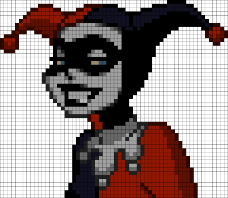Pixel Art Харли Квинн