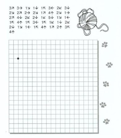 Диктант по стрелочкам для дошкольников 6-7 лет