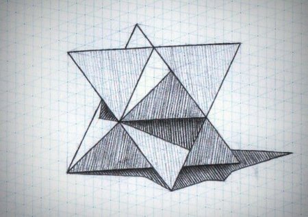 Геометрические фигуры ручкой