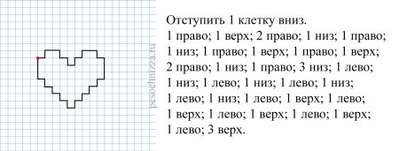 Графический диктант по клеточкам для дошкольников