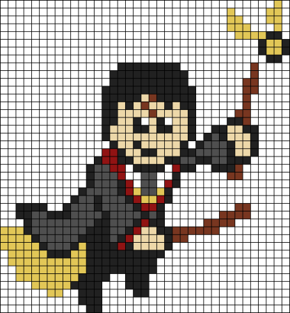 Гарри Поттер Pixel Art схемы
