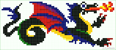 Дракон в клеточку