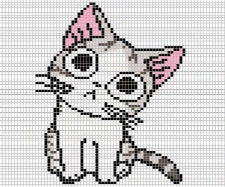 Котик в клеточку
