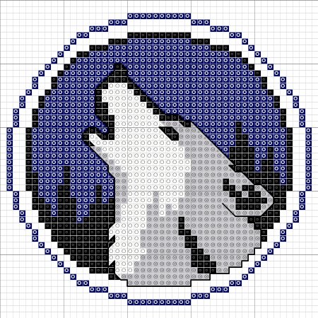 Рисунки по клеткам волк