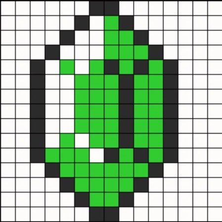Предметы из МАЙНКРАФТА по клеткам