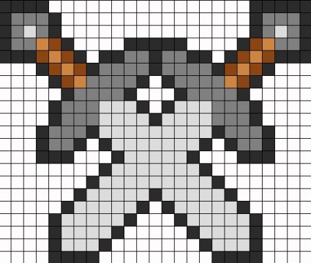 Рисунки МАЙНКРАФТА по клеточкам