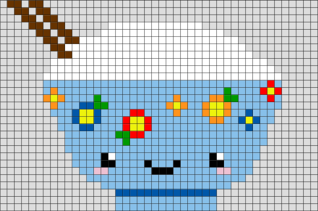 Рисунки по клеточкам ед