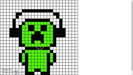 Рисунки по клеточкам из МАЙНКРАФТА