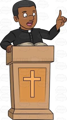 Картина проповедник за кафедрой
