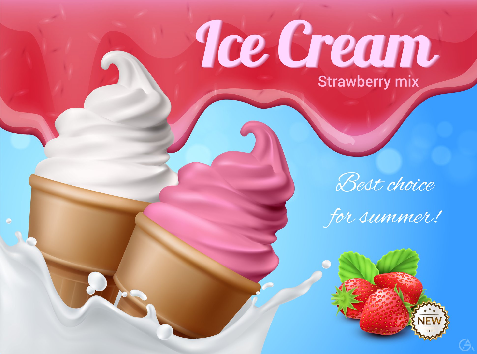 Мороженое реклама