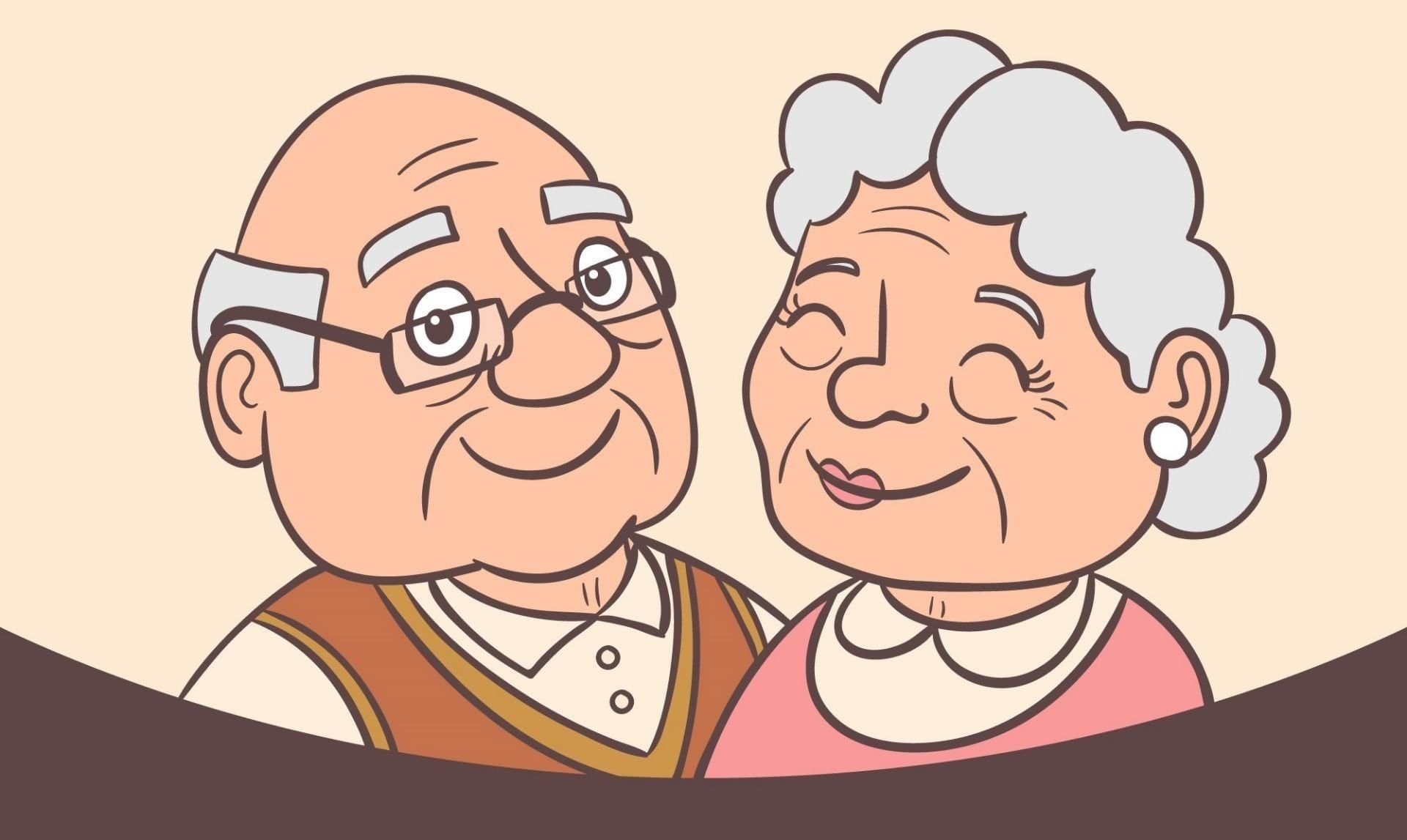 Do your grandparents. Рисунок ко Дню пожилого человека. Бабушка и дедушка рисунок. Дети с бабушкой и дедушкой. Бабушка и дедушка мультяшные.