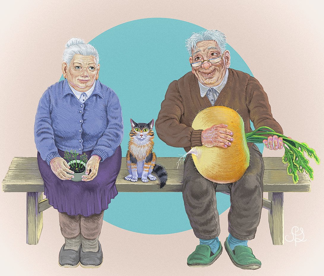 Бабушка и дедушка снова стали молодыми манга. Старость иллюстрация. Картина старения населения. Старческий Возраст рисунки. Долгожители иллюстрация.