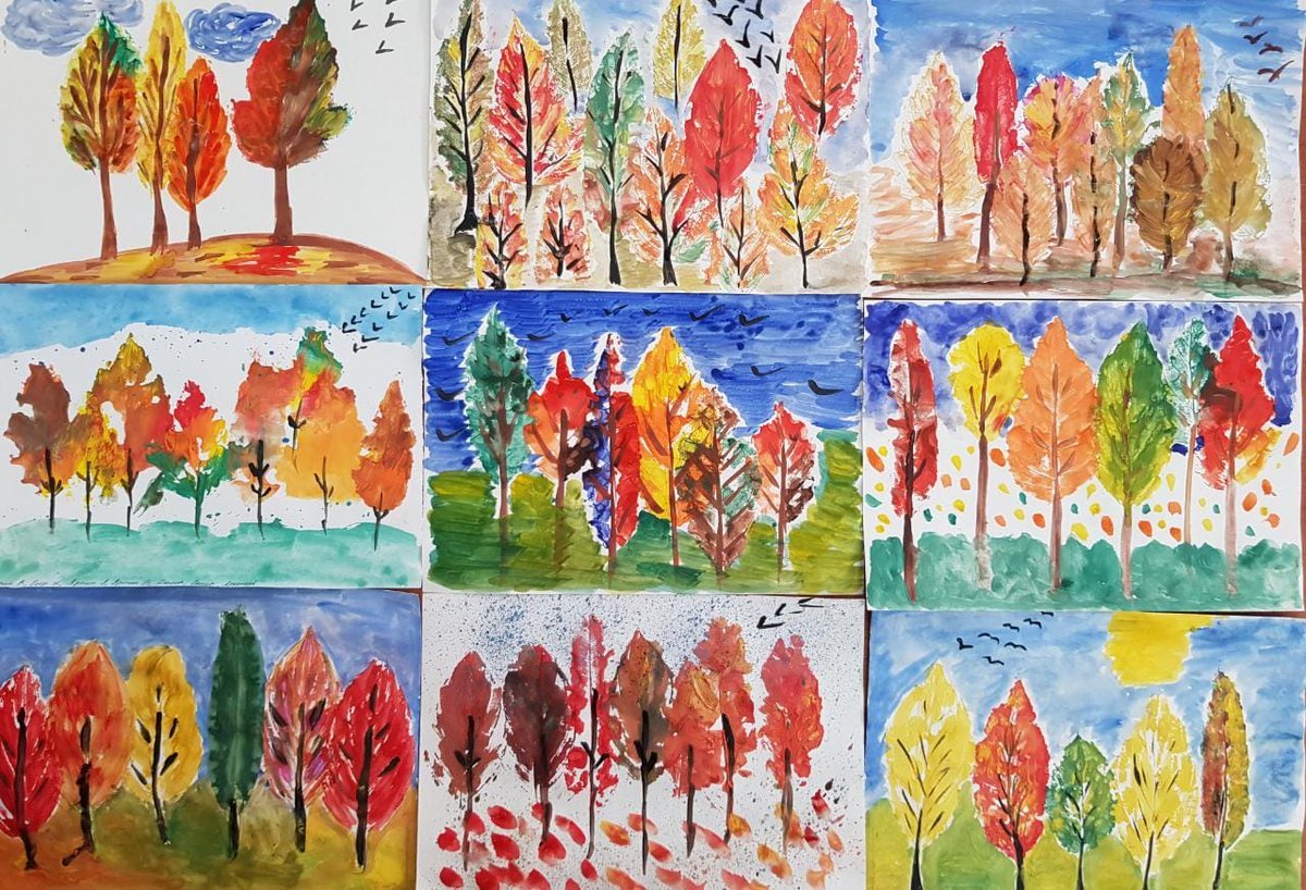 Природа разная по настроению изо 2 класс. Рисование осень. Рисование на тему осень. Рисование осенний лес подготовительная группа. Рисование на осеннюю тему в старшей группе.