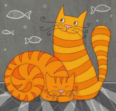 Иллюстрации котики Натальи Илларионовой