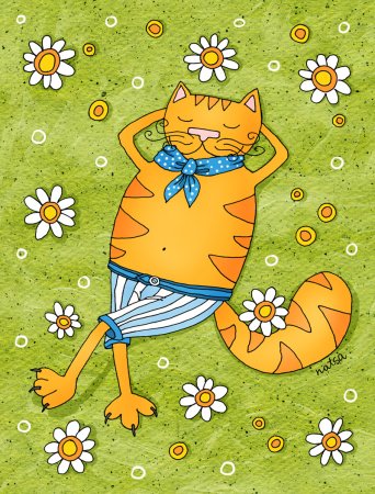 Рисунки котов Натальи Илларионовой