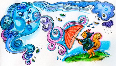 Ветер рисунок для детей