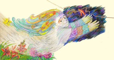 Ветер иллюстрация