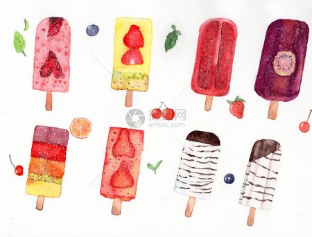 Эскимо акварель