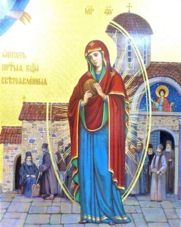 Икона Богородицы Светописанная