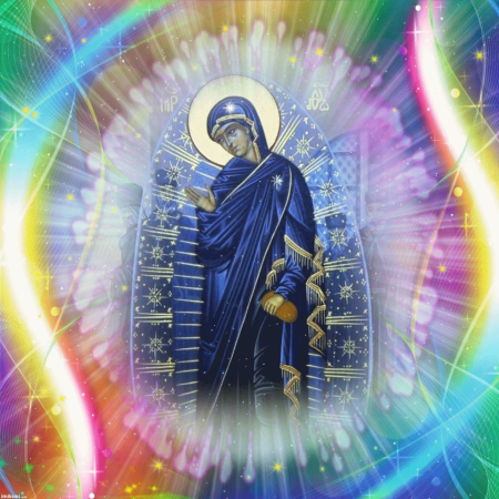 Икона Богородицы Светописанная
