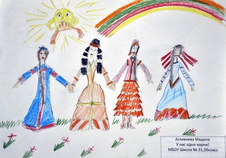 Народы России рисунок