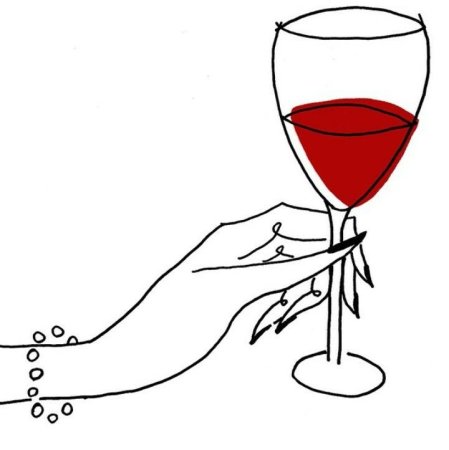 Бокал вина иллюстрация