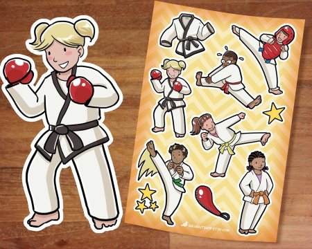 Крутые тхэквандо Стикеры
