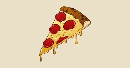 Нарисовать кусочек пиццы