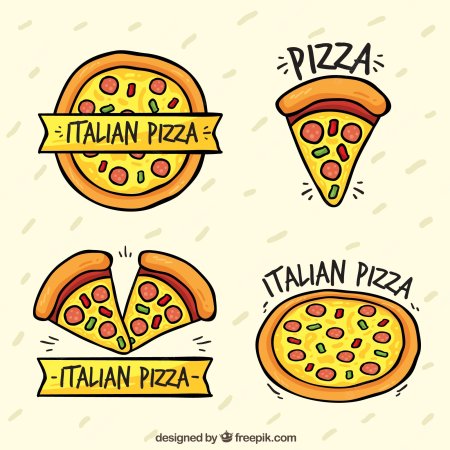 Стилизованное изображение пиццы