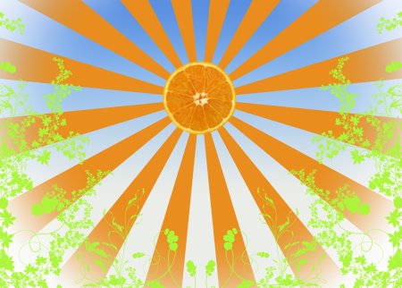 Солнце апельсин